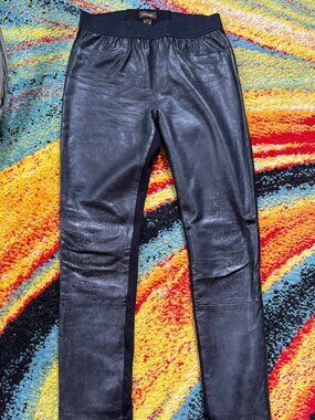 Danier Black Size 2 Leather Legging